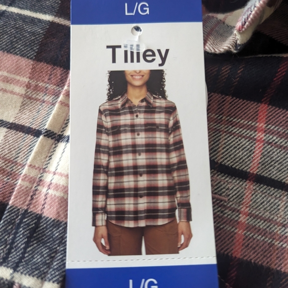 L: Tilley women's large flannel shirt - Picture 1 of 7